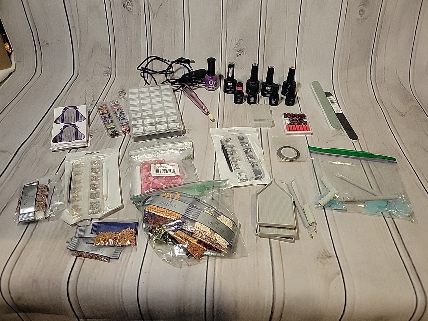 DIY LOT Nail Art Supplies Decorative Embellishments Gel Nail Polish/Nail Tool