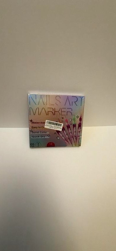12 Colors Nail Art Pens Set 3D Nail Polish Acrylic Paint Pens Art Design
