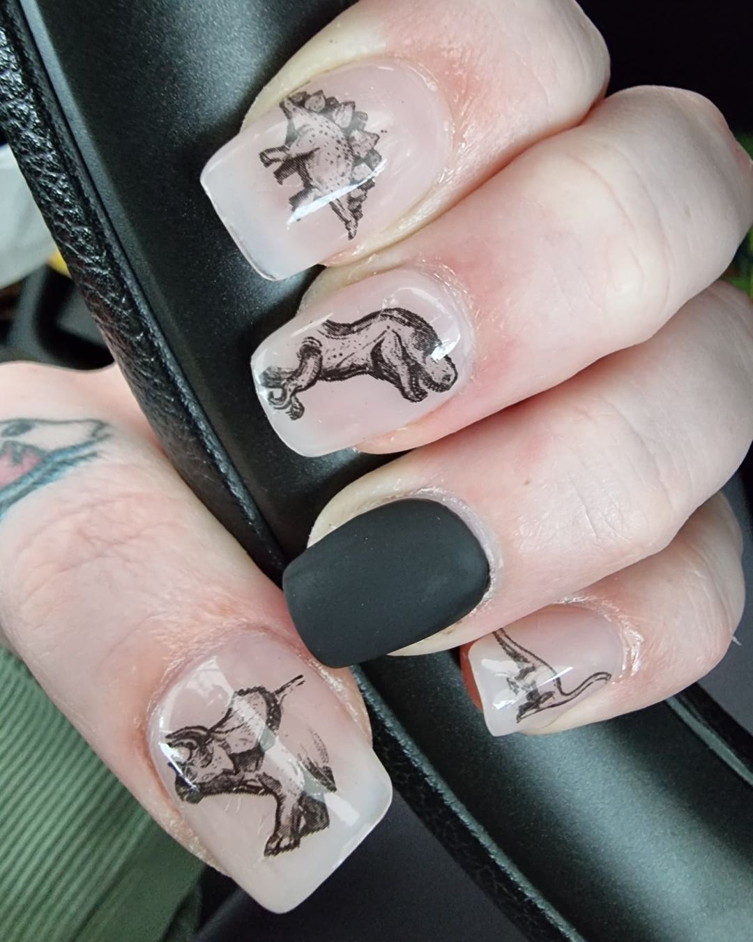 Dinosaur T-Rex Nail Art Decal Sticker Water Transfer Slider – Jurassic Theme