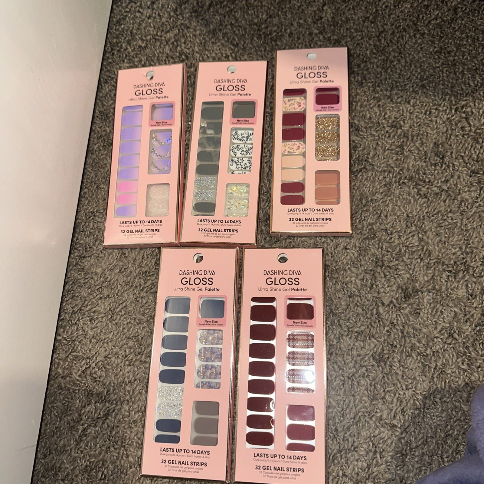 Dashing Diva 32 Gel Ultra Shine Gel Palette Pack Of 5 Brand New