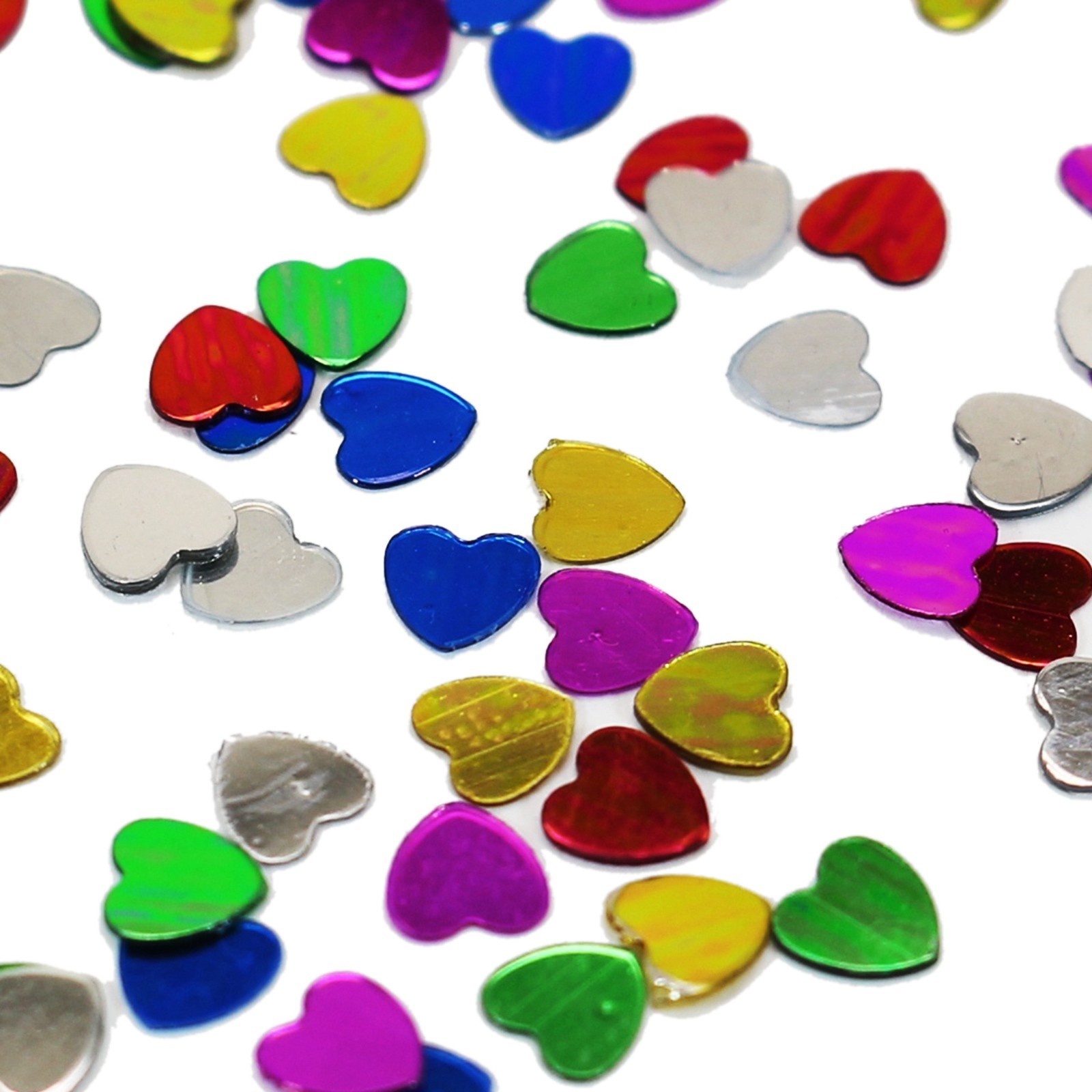 50 Gram Mixed Color Metallic Heart Sequins Loose Tiny 5mm Nail Art Tips Crafts