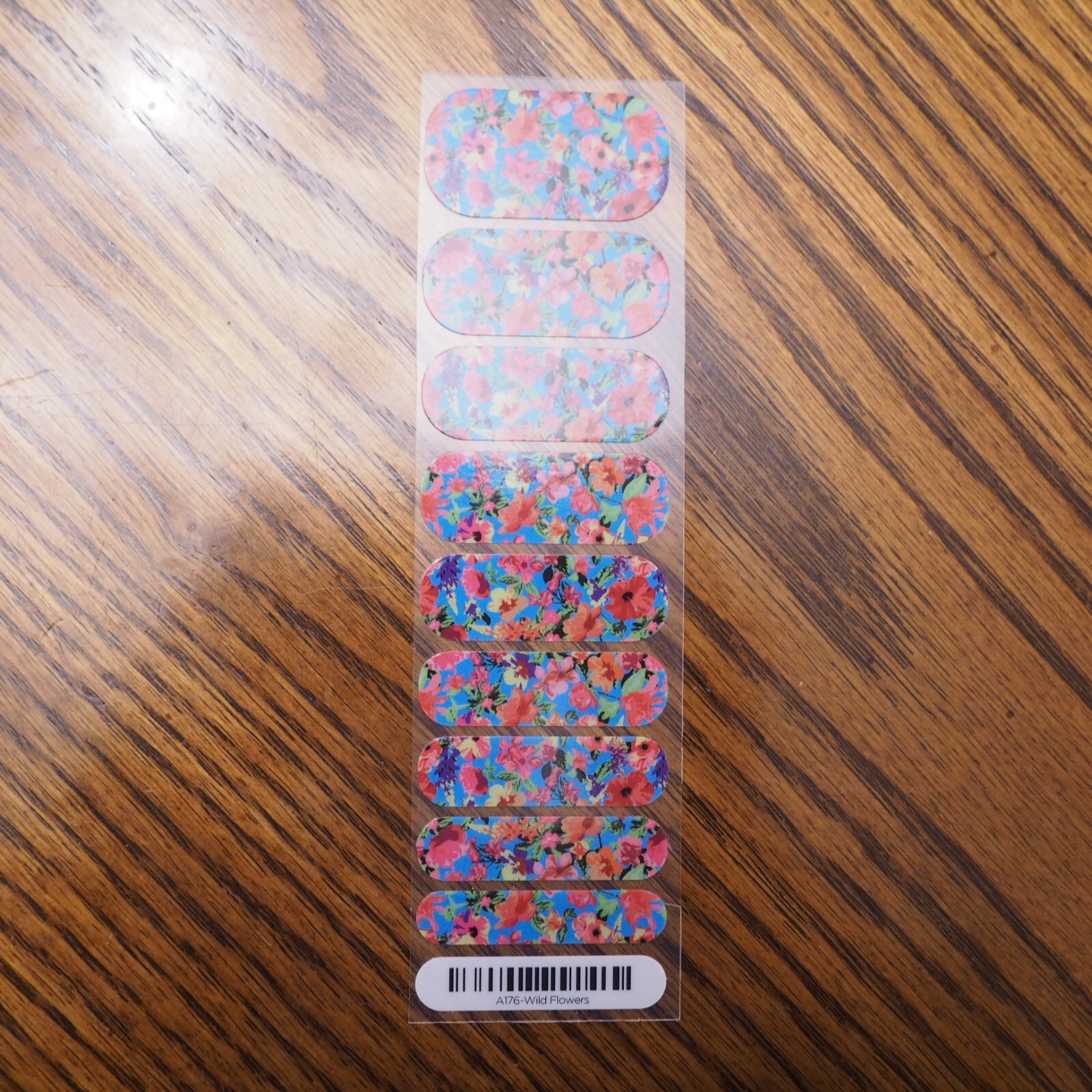 New JAMBERRY Nail Wraps A176 – WILD FLOWERS Half Sheet