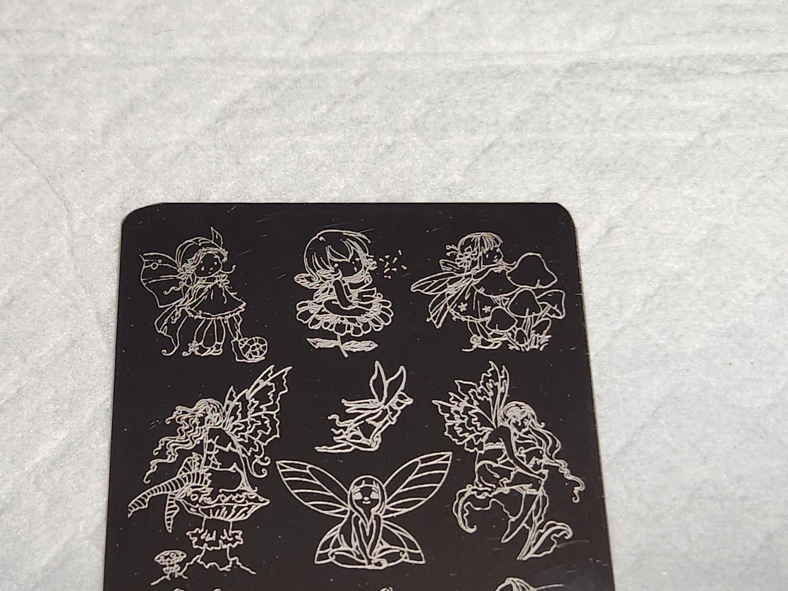 Sugar Bubbles Fairies Nail Stamping Plate SB060