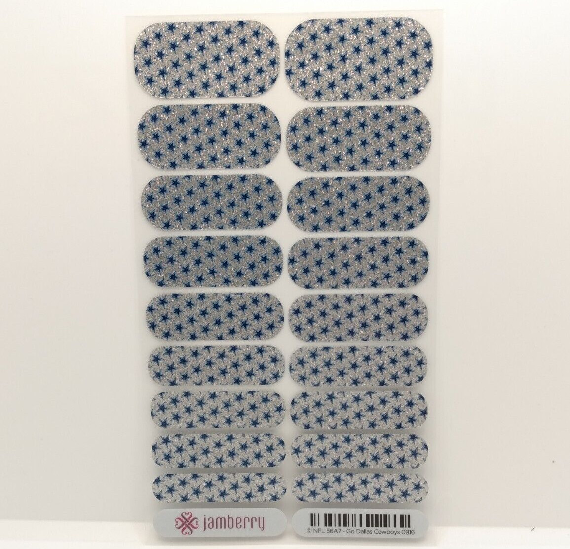 Jamberry Nail Wraps Full Sheet – “Go Dallas Cowboys” NFL Football