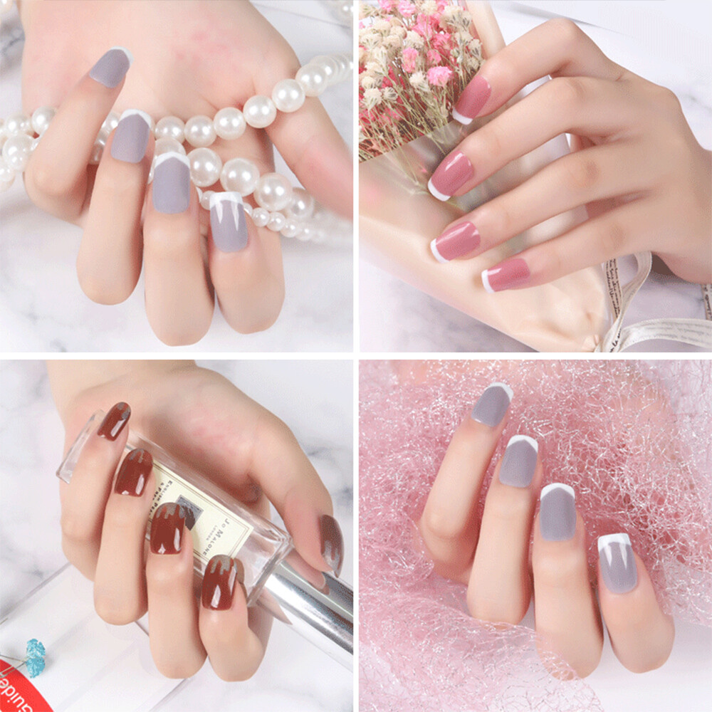 5 Pack / Set French Manicure Nail Art Tips Form Guide Sticker DIY Stencil USA