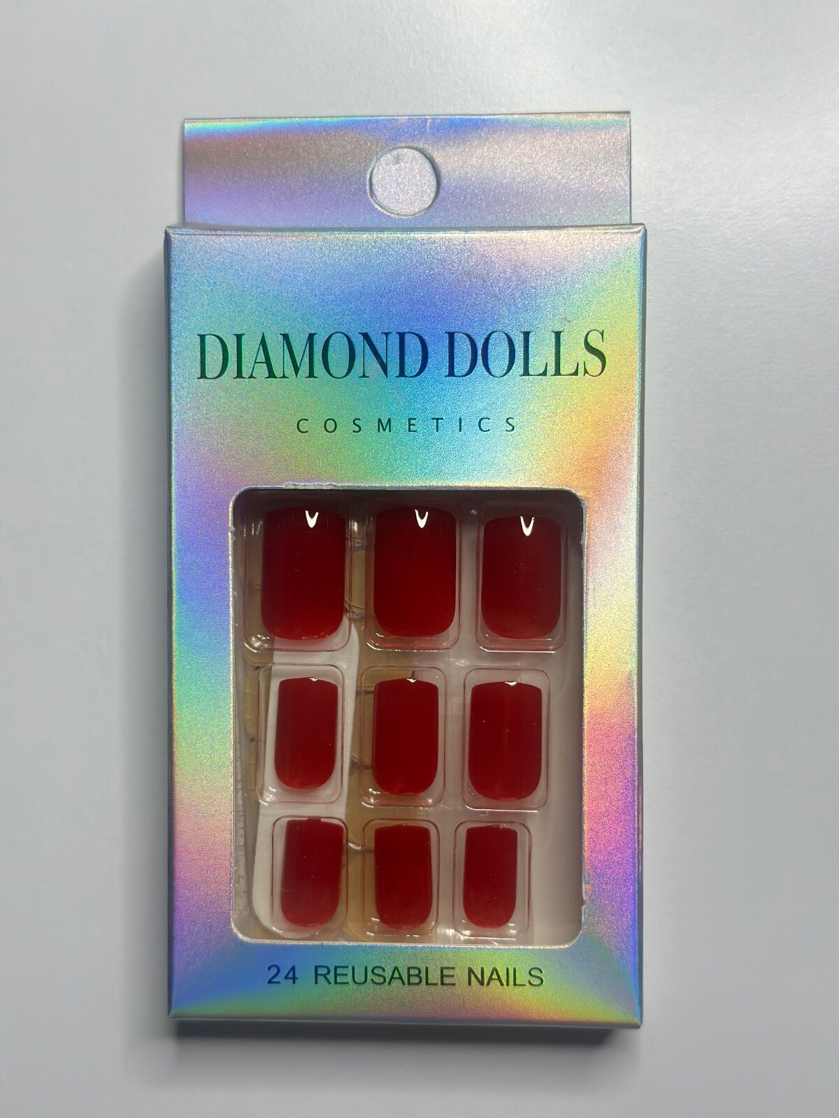 Classic RED press on nails