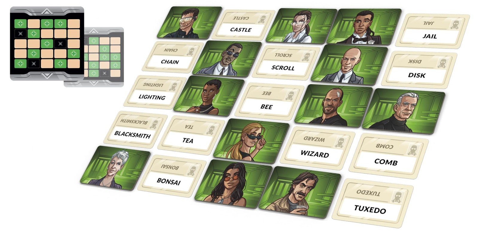 CGE Codenames: Duet Board Game (2nd Edition) The Top Secret Blue and White