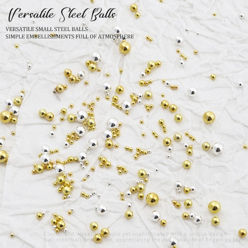 Nails Art Embellishment Beads Steel Jewels for Creative Nails Art Decoration