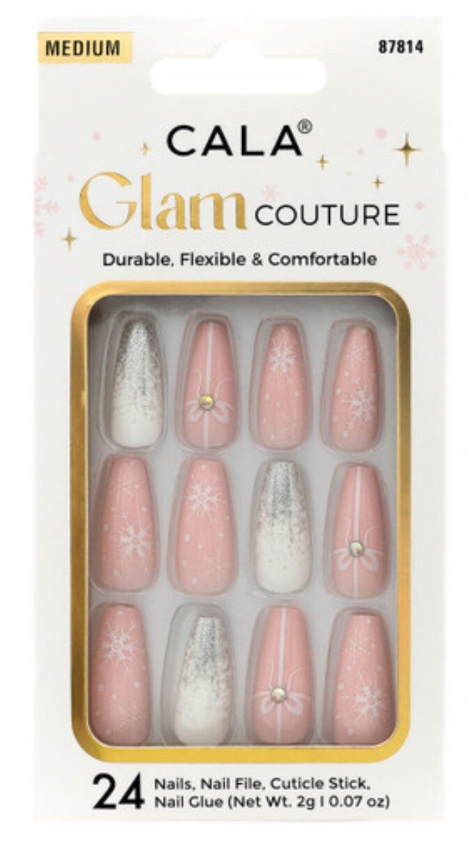 GLAM COUTURE | COFFIN SNOW FLAKES | Holiday Edition