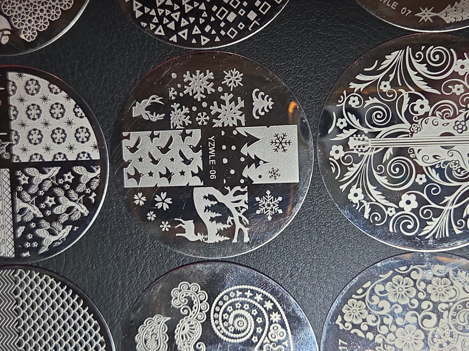 23 small Round Nail stamping plates
