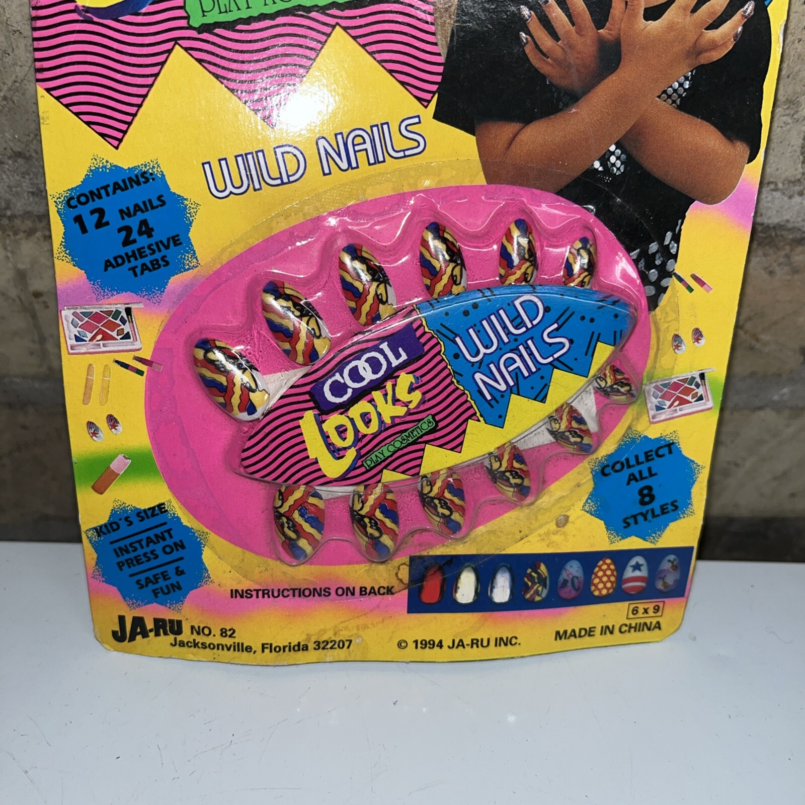 Vtg Ja-Ru Cool Looks WILD NAILS Set Kid’s Play Accessories 1994 NIP/NOS* VHTF