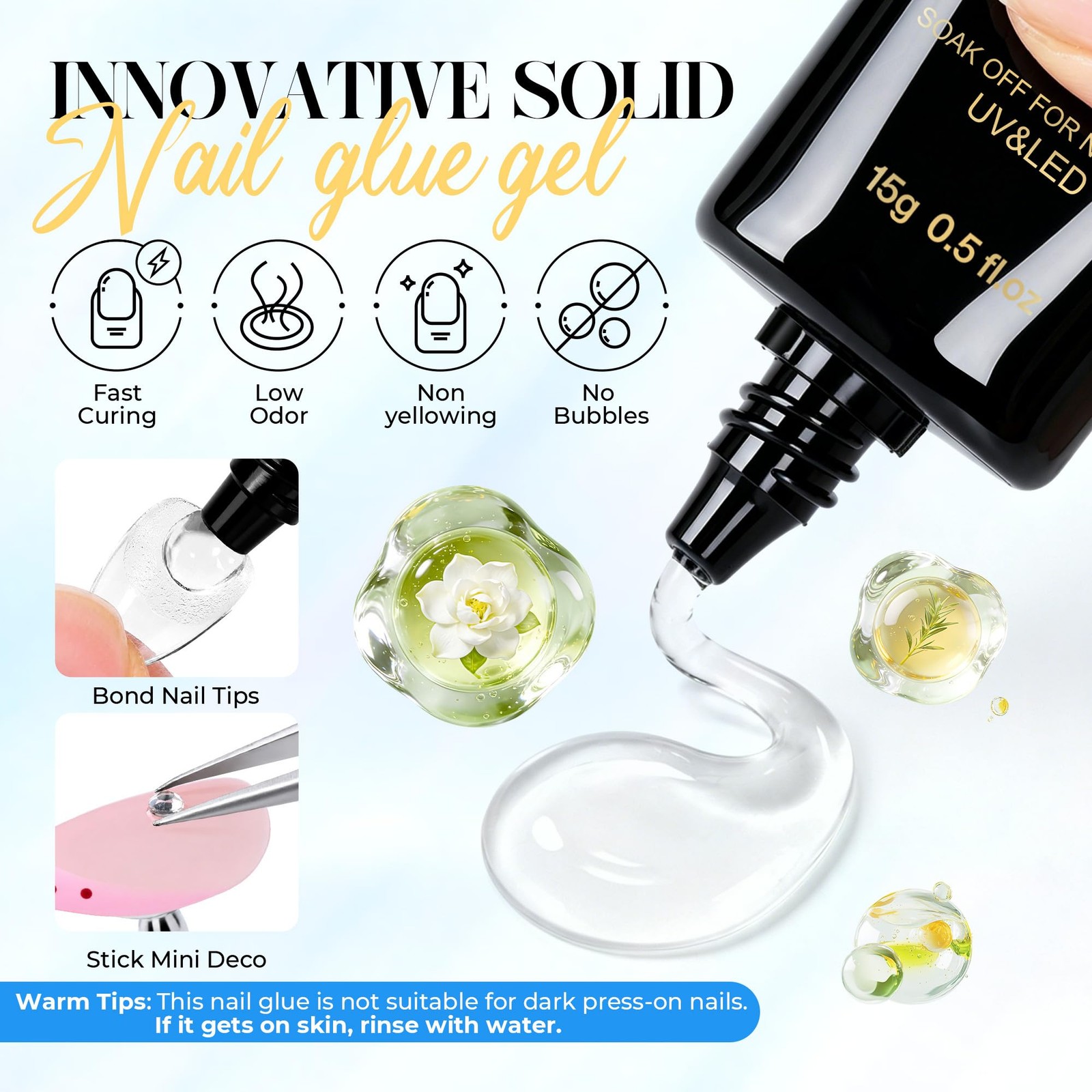 UNA GELLA Gel Nail Kit: Extra Short Almond 120Pcs Pre-Etched Soft Gel Nail Ti…
