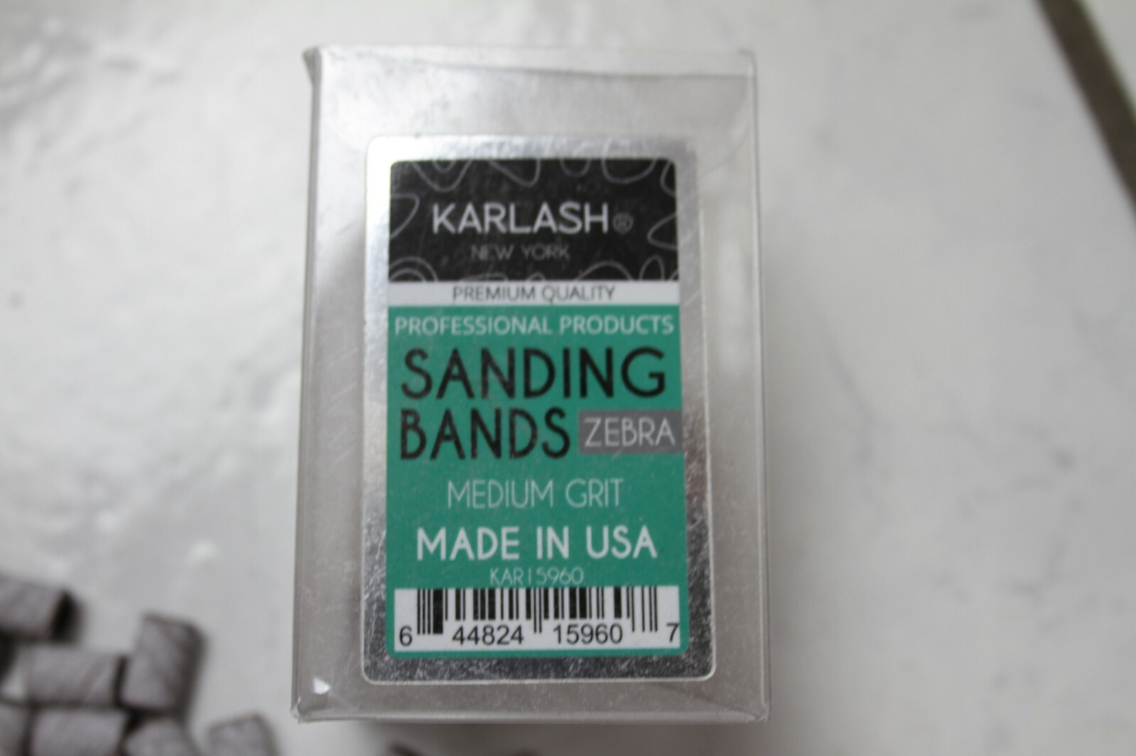Karlash Professional Nail Sanding Bands Zebra Medium Grit File + Free 2 Mandrel