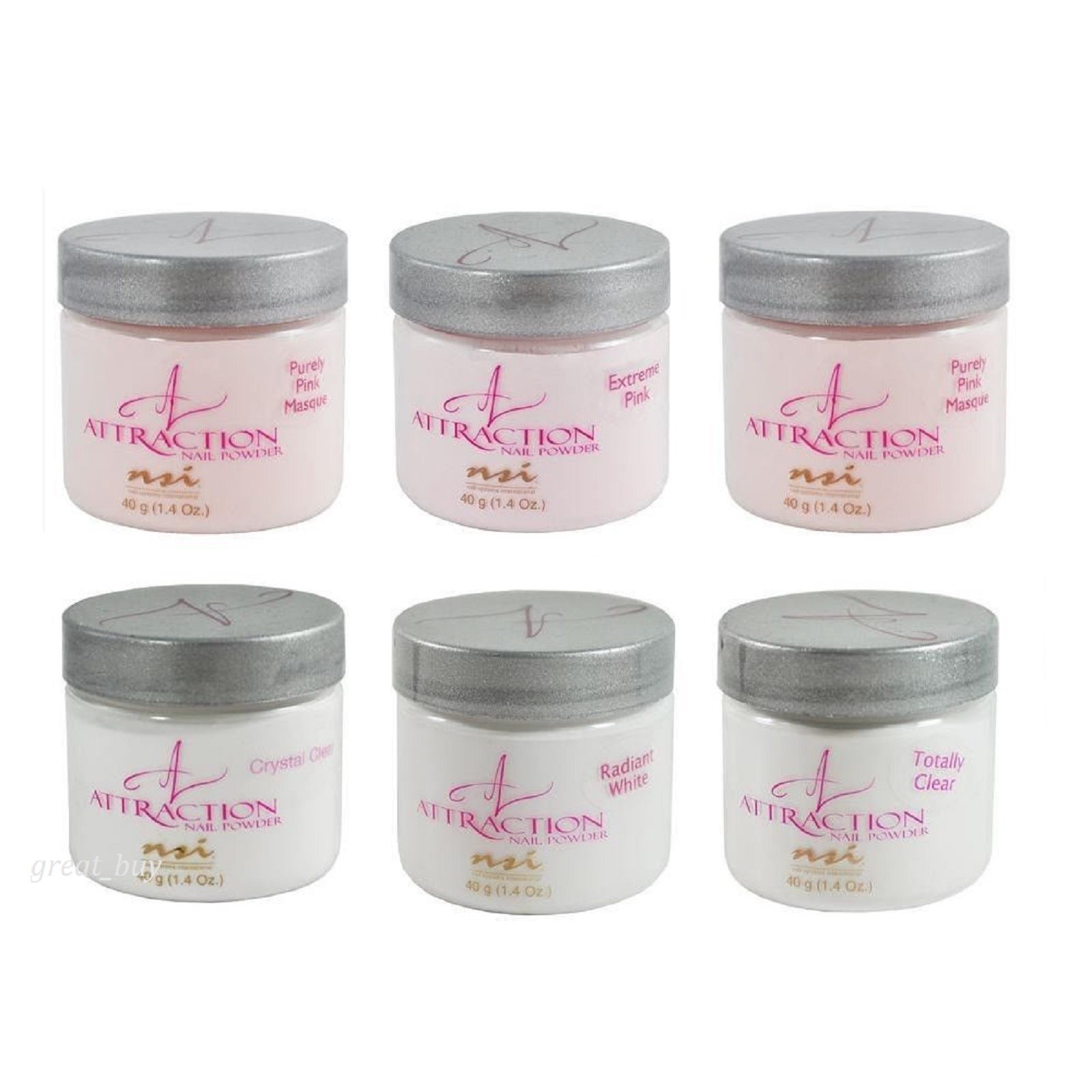 NSI Attraction Nail Acrylic Powder 1.4oz 40g nsi _Choose Any Color !!!