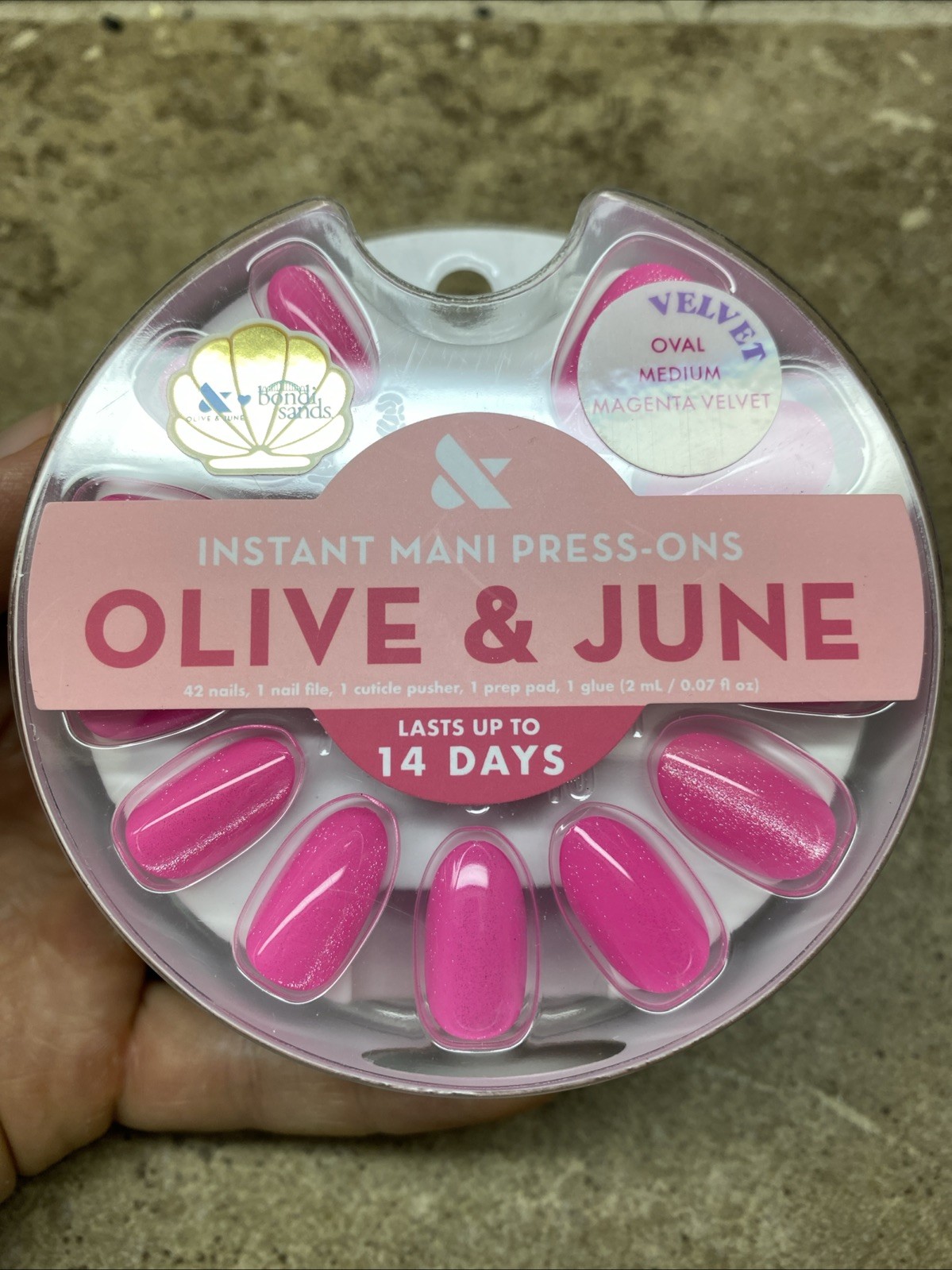 6 PACK Olive & June The Instant Mani Nails Medium Length Velvet