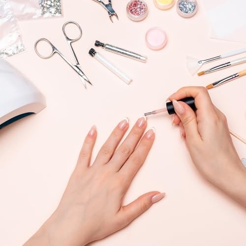 64 Sheets French Tip Nail Guides French Tip Nail Art Stickers Wave Lines Self
