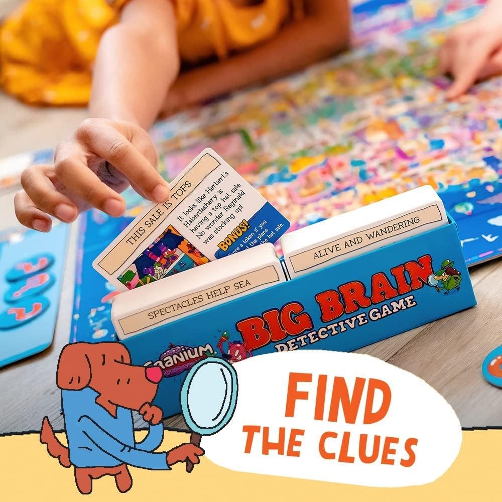 Funko Cranium Big Brain Detective Game for 1-4 Players Standard, Multicolor