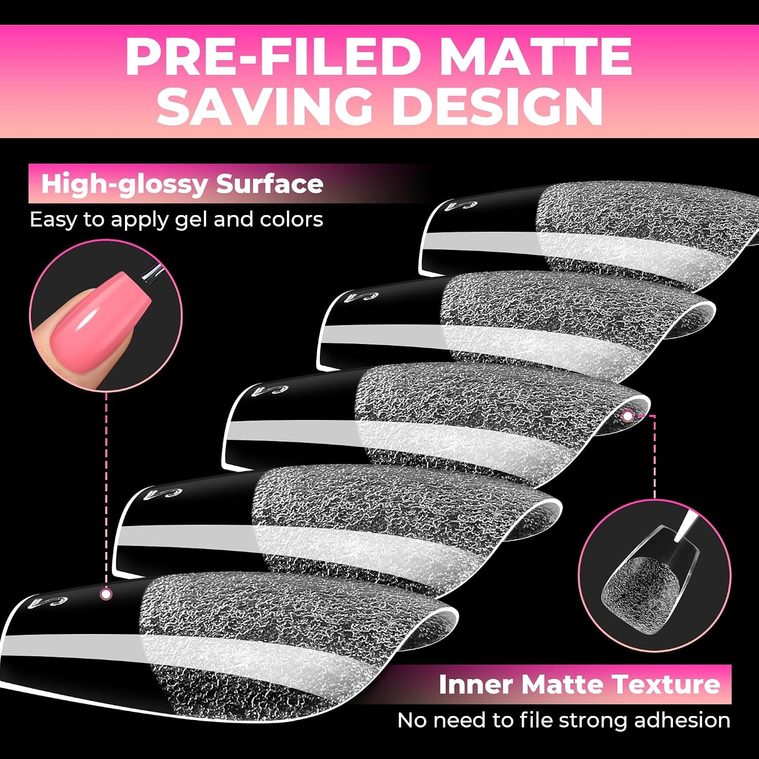 Short Coffin Nails Tips: 510Pcs Soft Gel Nail Tips Coffin Acrylic Full Cover Sho