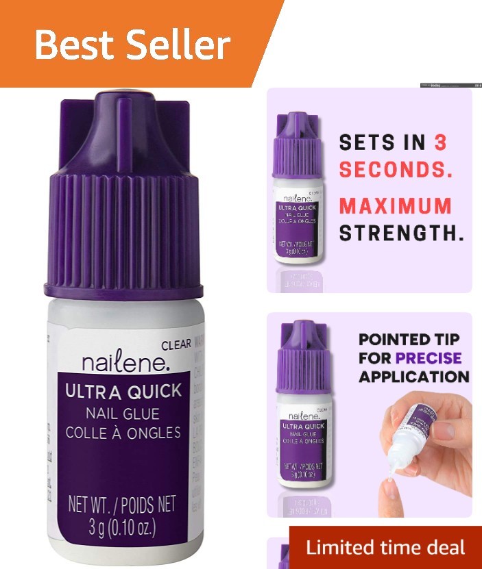 Durable Nail Adhesive with Precision Tip – Long Lasting & Water Resistant 3g