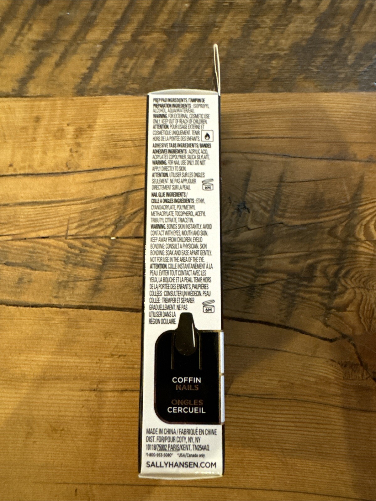 Sally Hansen Salon Effects Perfect Manicure 24 Coffin Nails CO321 Onyx-pected