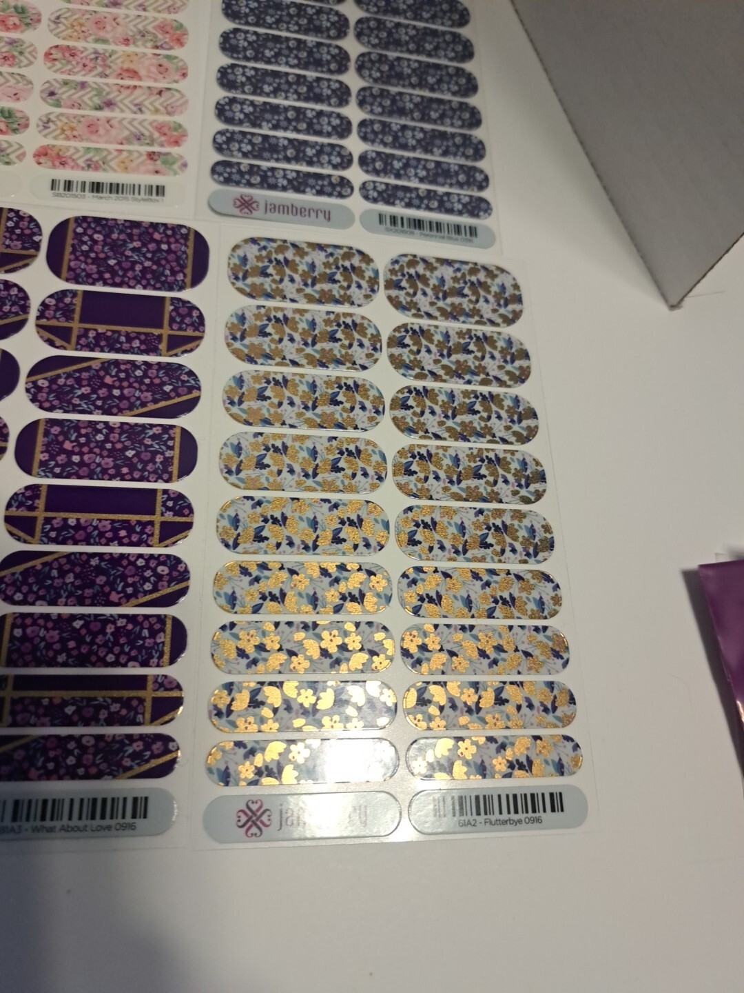 Jamberry Nail Wraps Lot of 10 Full Sheets Spring Florals