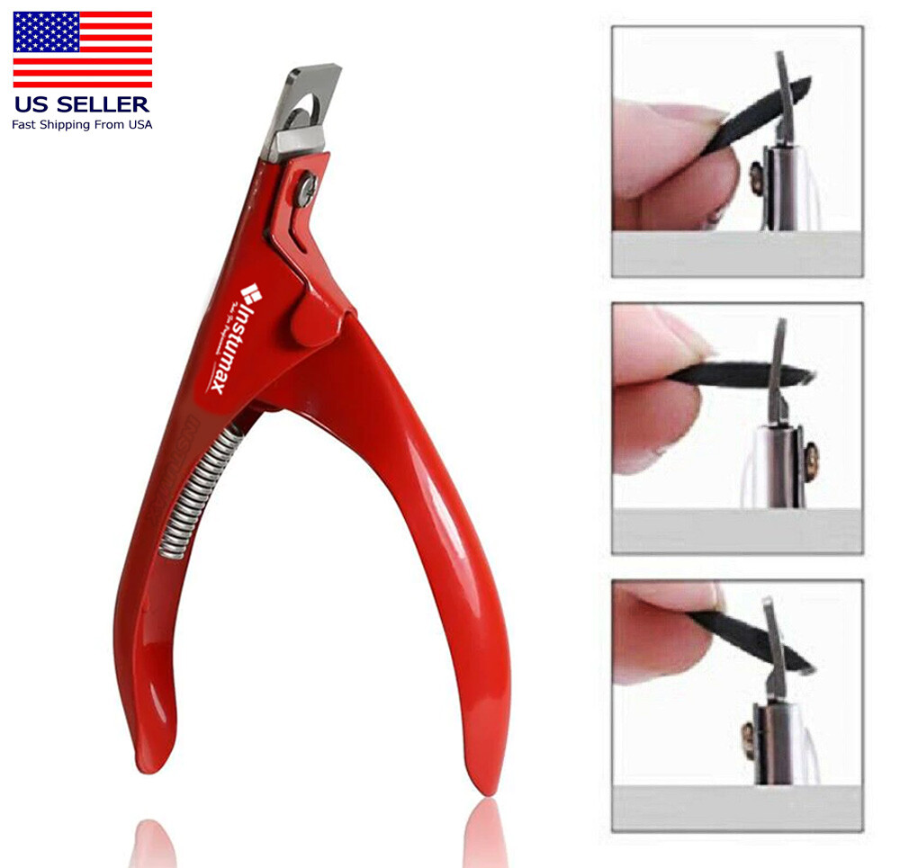 Manicure Tips Cutter Acrylic False Fake Nail Clipper U Edge Art Nail Scissors US