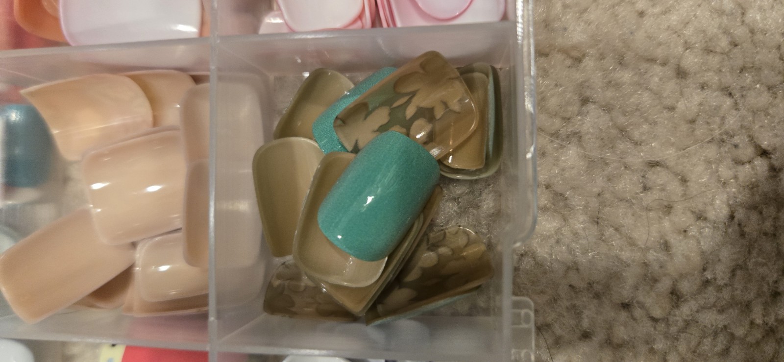 Glue On Colorful Nails Press On Nais Glue Not Included. Printed Nails. Box 120