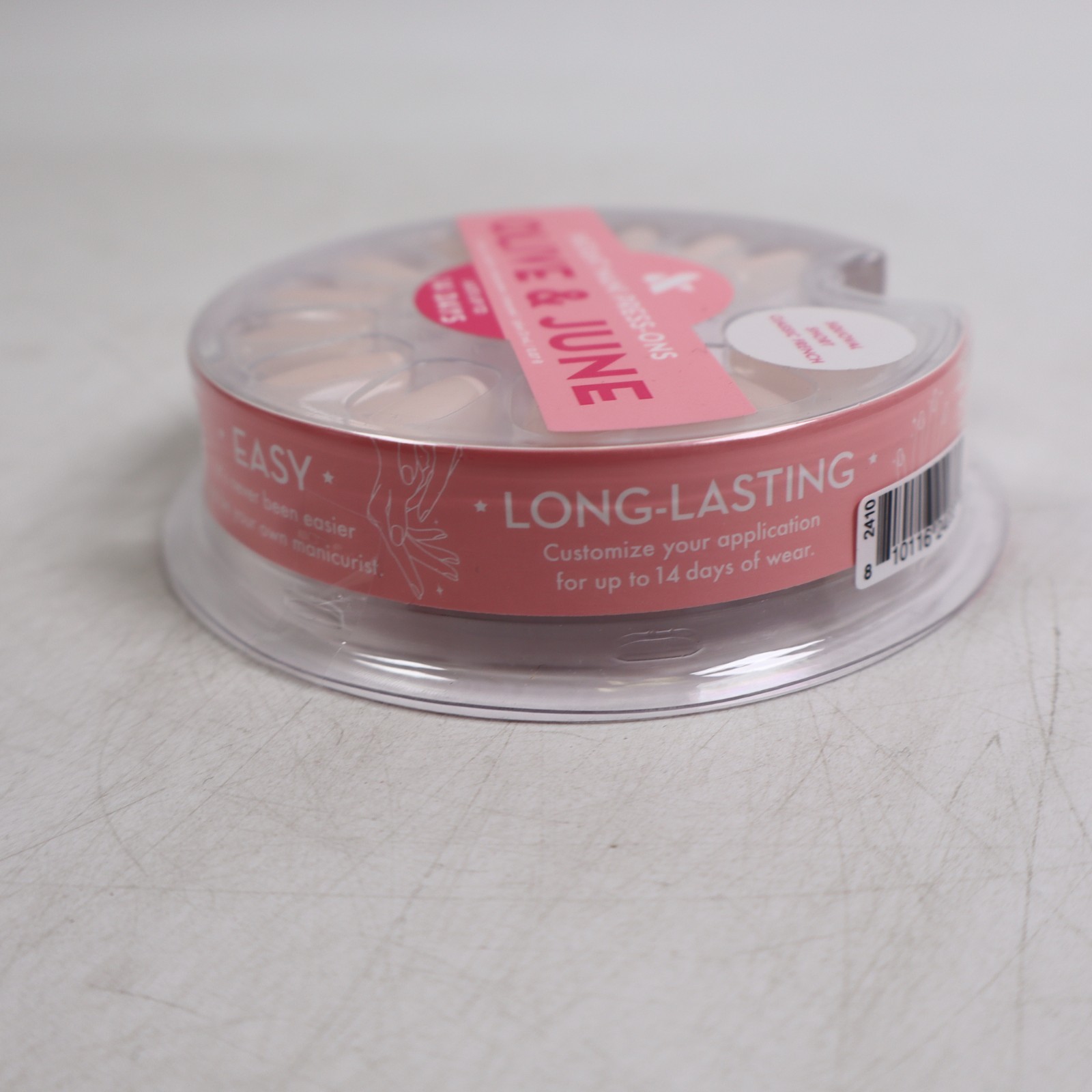 2 PACK Olive & June Press-On Fake Nails – Short Squoval Classic French – 42ct