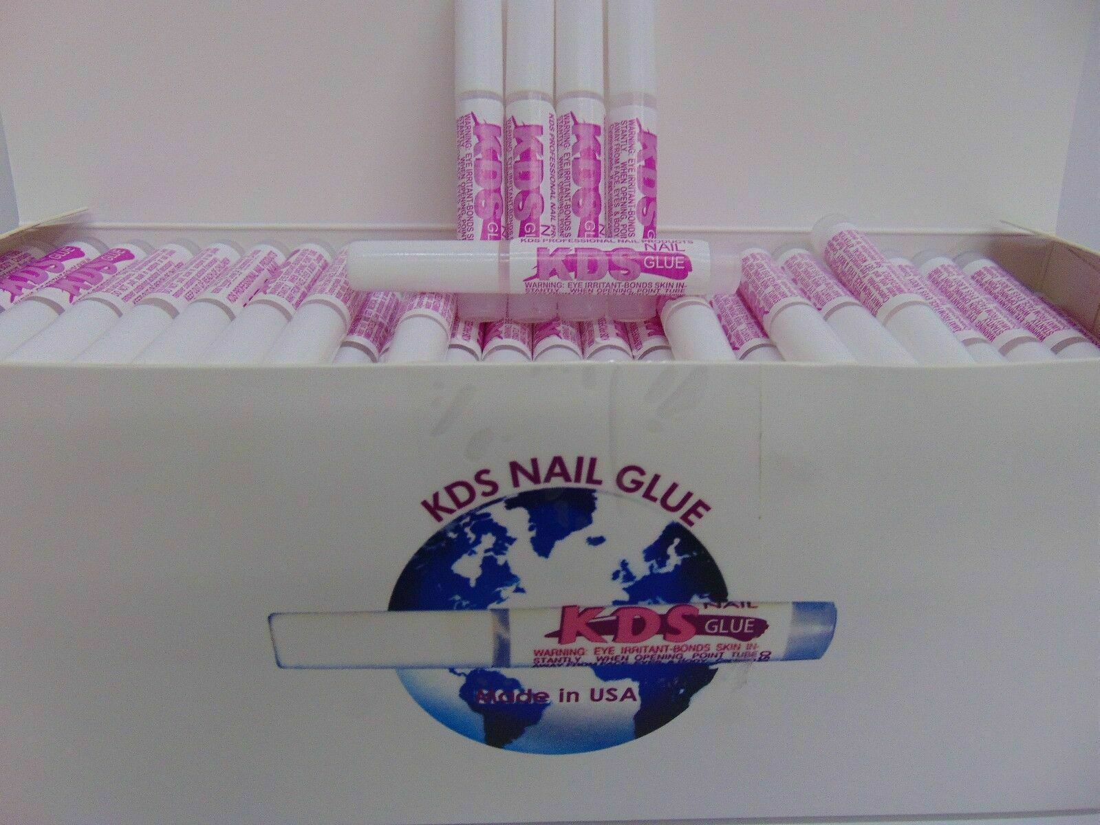 1 Box/250 pcs KDS Nail Tip Glues – Super Instant Bond for Acrylic Nails