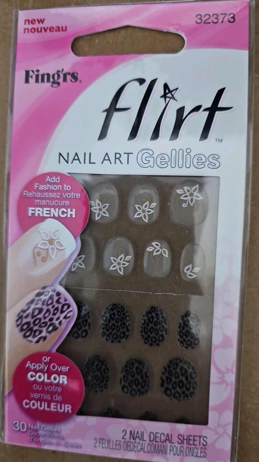 Fing’rs Flirt Nail Art Gellies-1 Pack, FREE SHIPPING