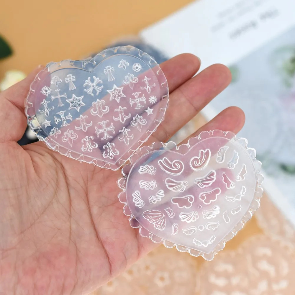 Wings Bowknot Flowers Moon Star Silicone Mould for Beauty Nail Art DIY Handmade