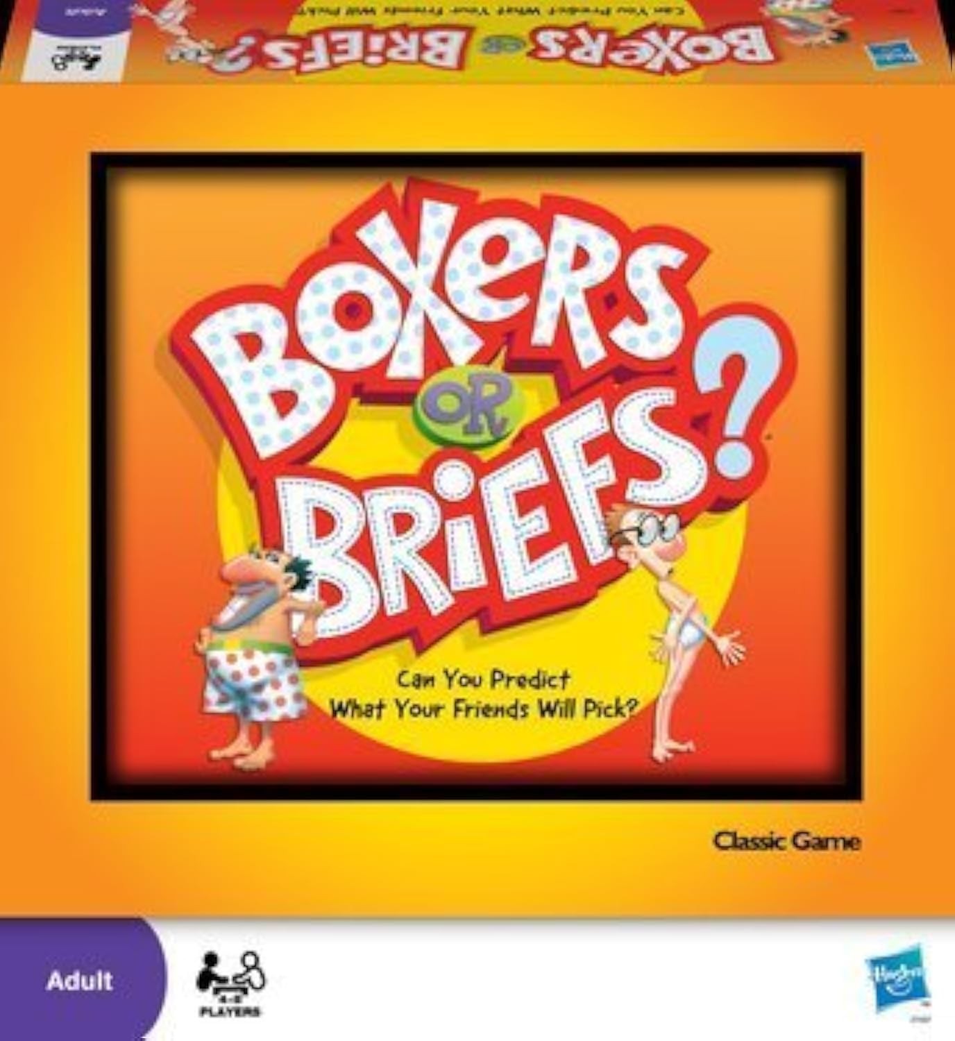 Boxers or Briefs? 10.51 x 1.89 x inches, Orange White