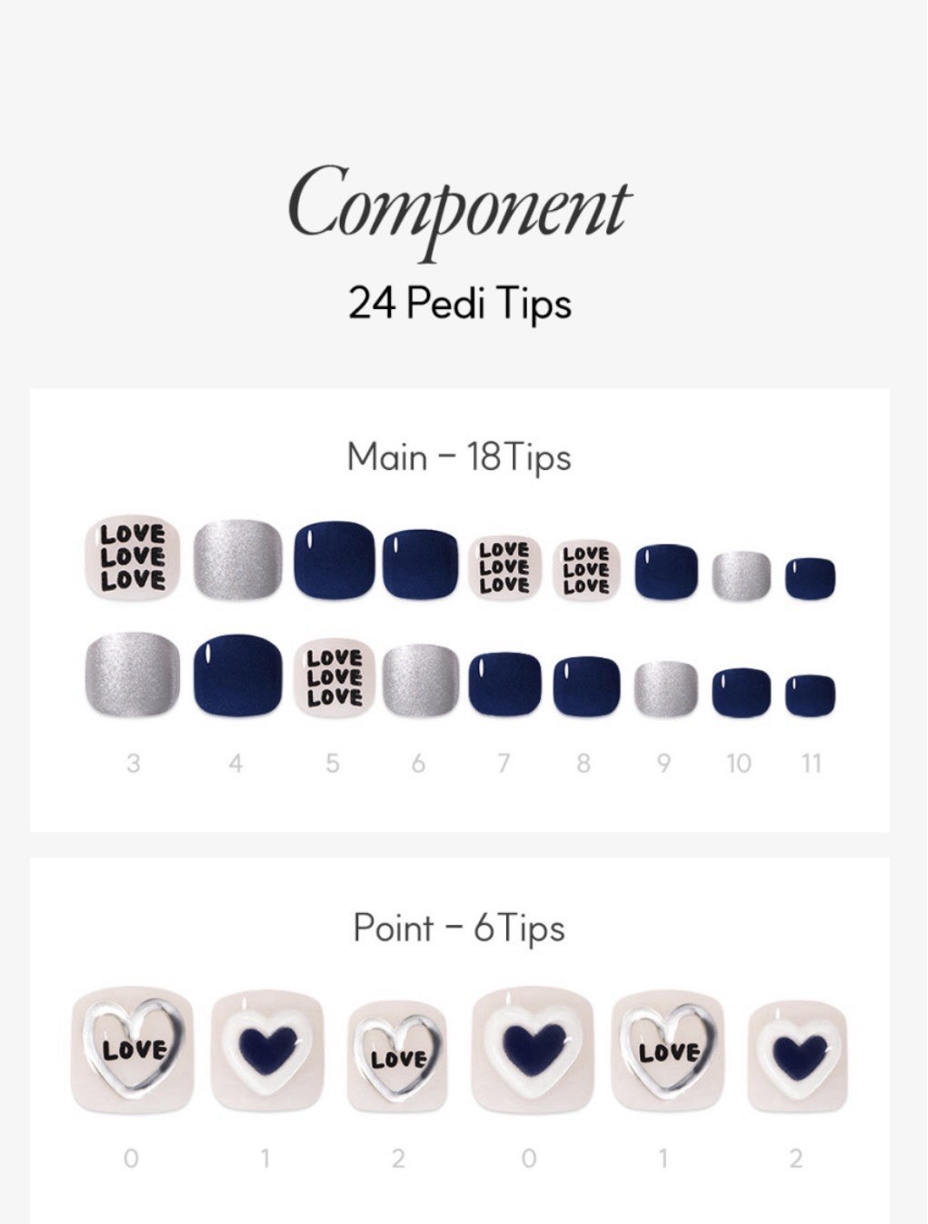 DASHING DIVA Magic Press Premium Series Pedi-Love Love Love ( 🇺🇸 US Seller)