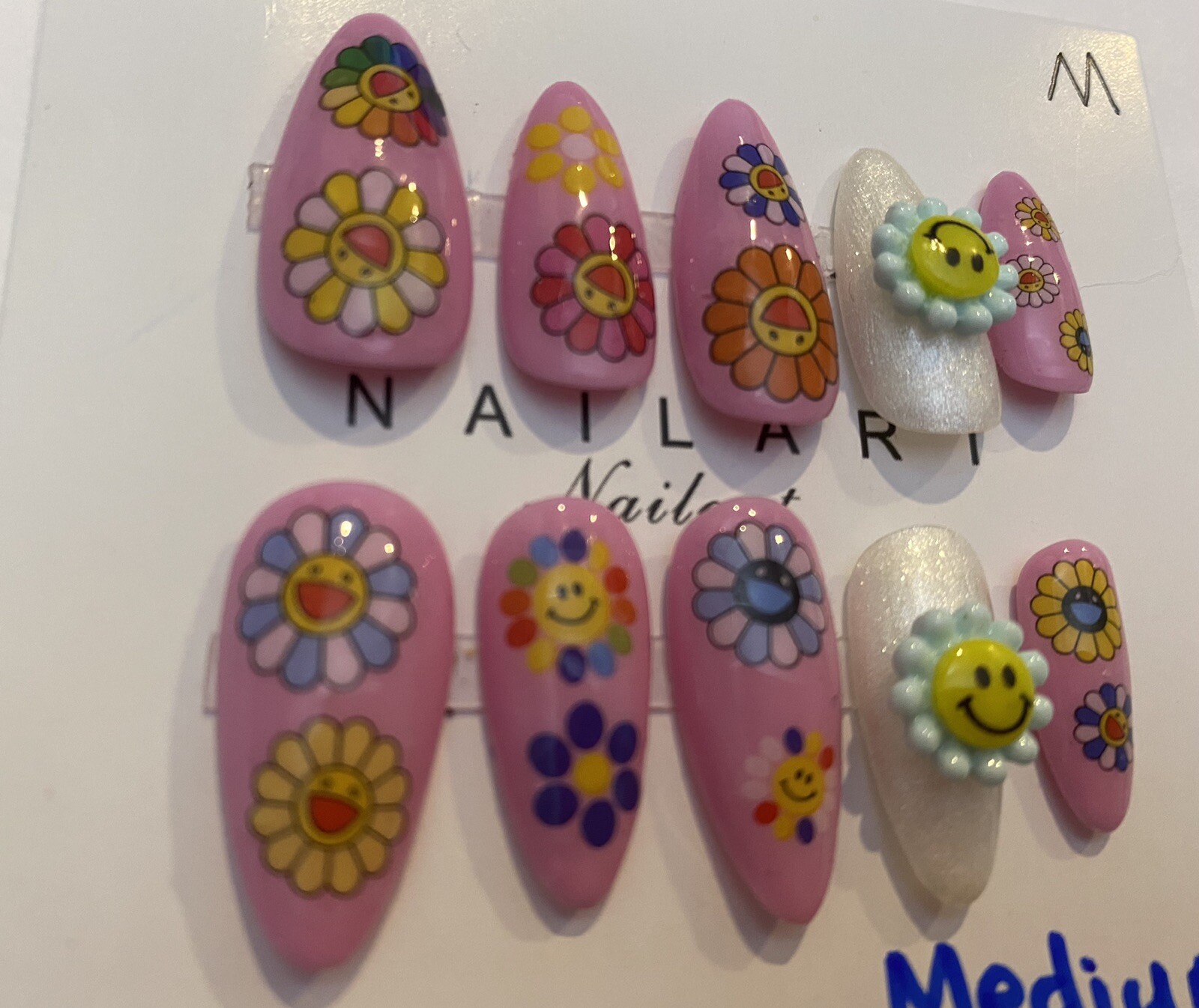 High End Pretty custom Nails Handmade press on nails-10 pcs-Medium