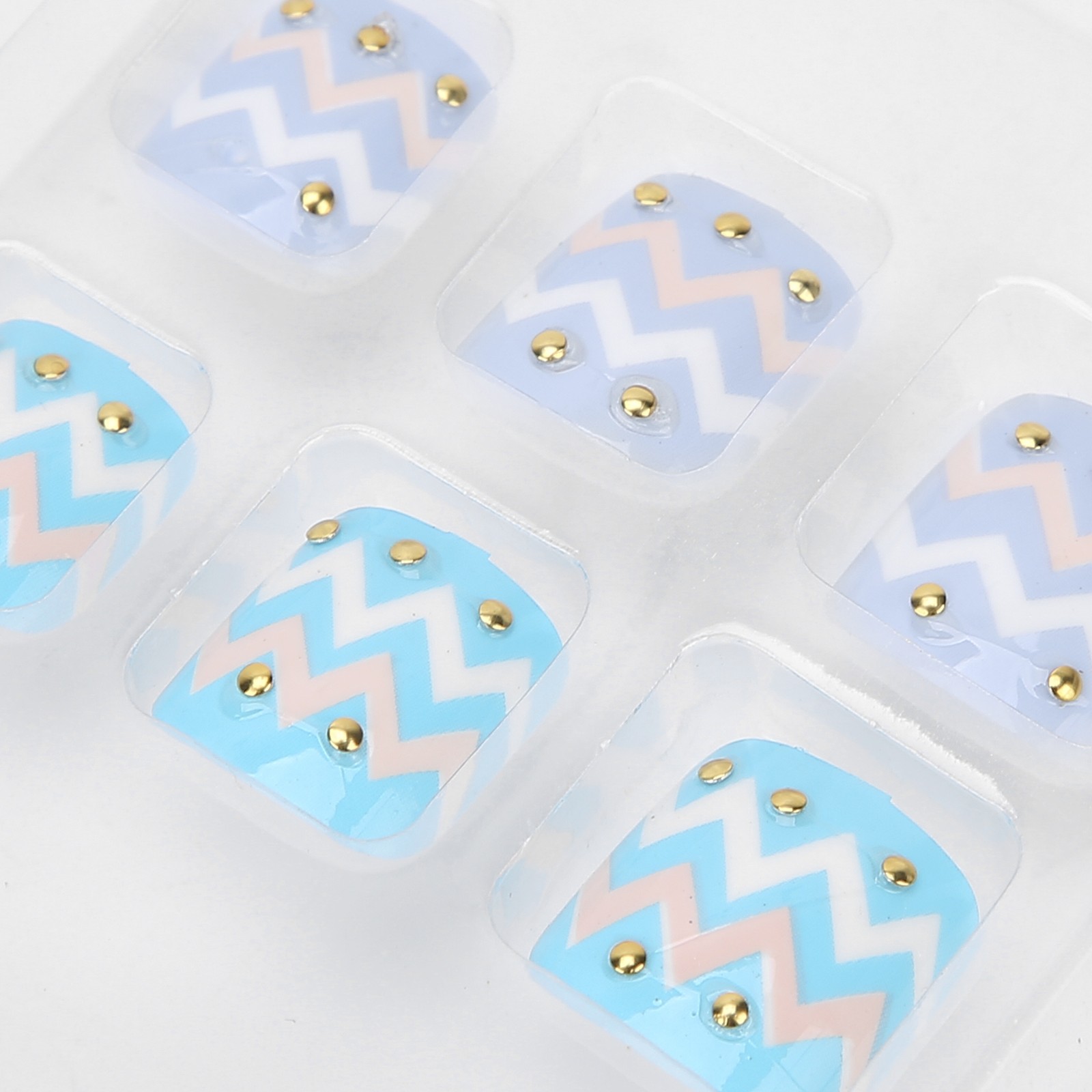 24pcs Fake Toe Nails Charming Design For Parties & Weddings Excellent