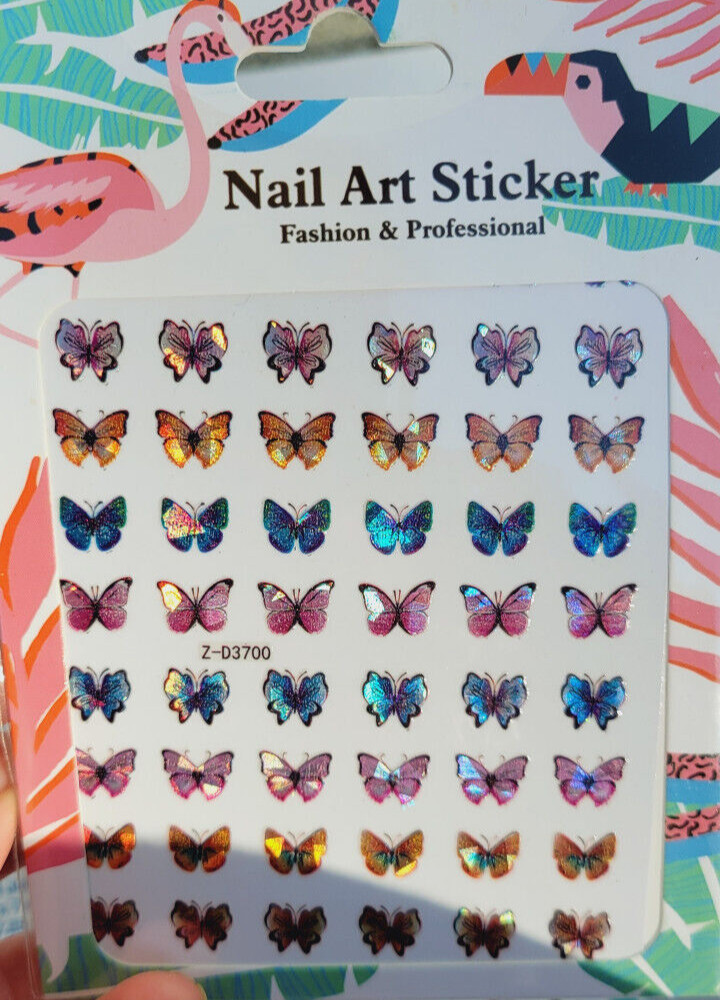 3D Butterfly Nail Stickers Art DIY Designs Decor Waterproof Decal Manicure US