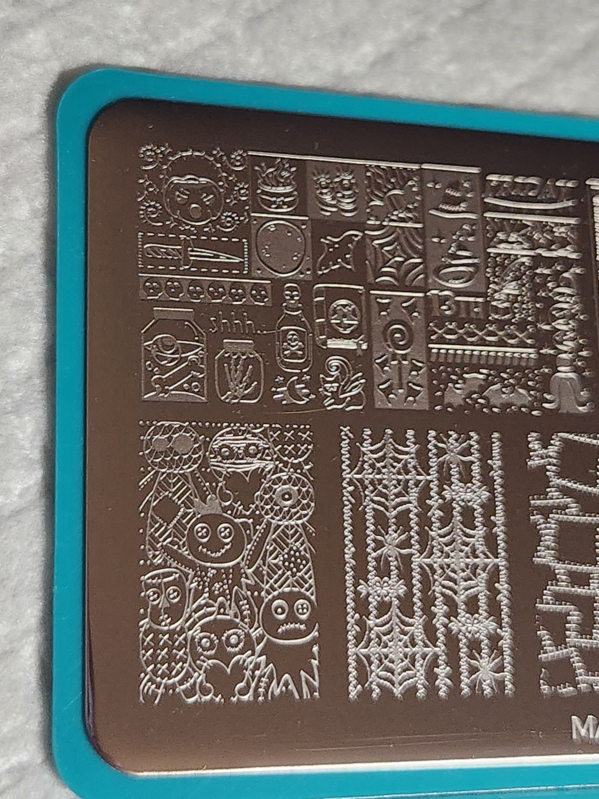Maniology MXM063 & MXM064 Pins and Needles Nail Stamping Plates Halloween