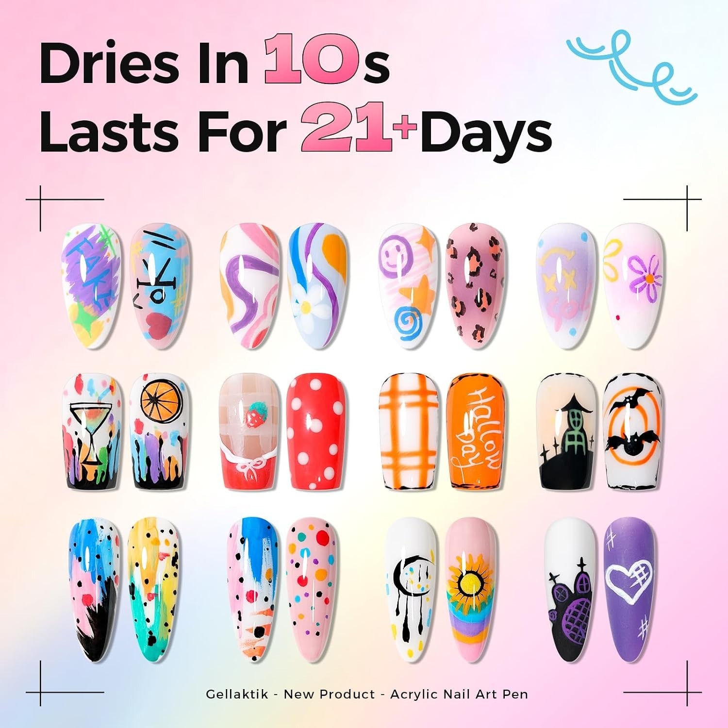 Long-Lasting Waterproof Nail Art Pens – Perfect for Creative Nail Designs