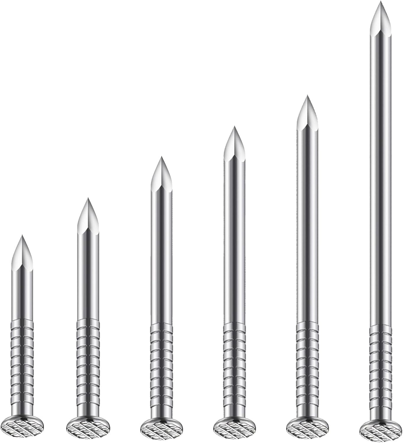 Rust-Resistant 430-Piece Stainless Steel Nails Kit: Perfect for Home and Garden