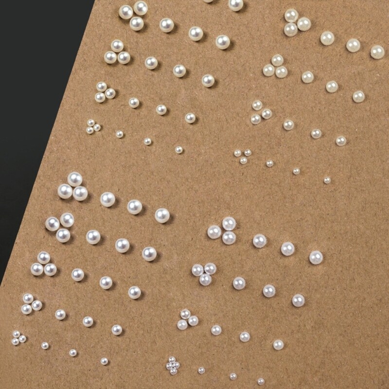 10000 Nails Art Beads,Flat Back Half Round Pearls,Nails Art Accessories