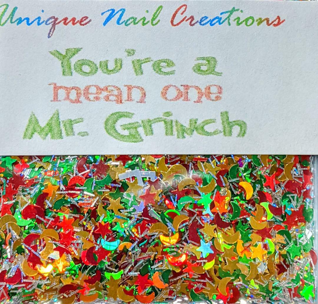 Limited Edition Glitter Mix~MR. GRINCH~Nail Art/Body Glitter/festival/Slime