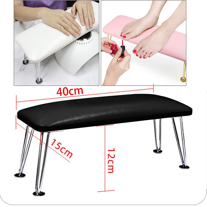 Leather Nail Hand Rest Pillow Table Hand Cushion Pillow Holder Arm Rest Manicure