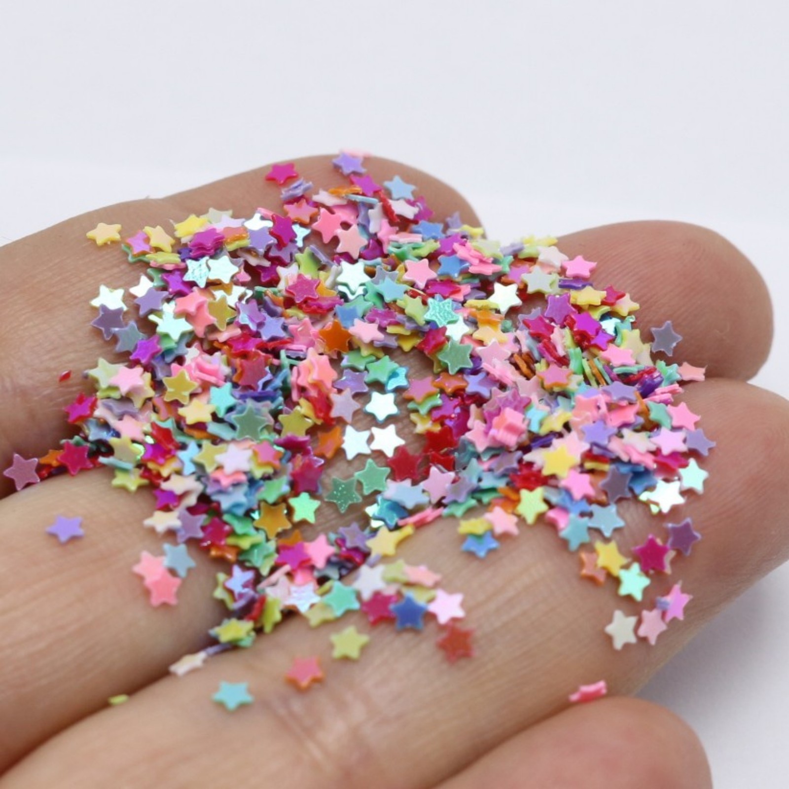 50 Gram Mixed Color Star Sequins Loose Tiny 3mm Nail Art Tips Scrapbook Craft