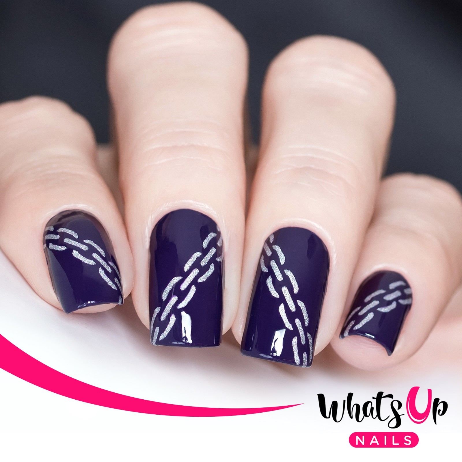 Chain Stencils for Nails, Halloween Nail Stickers, Nail Art, Nail Vinyls