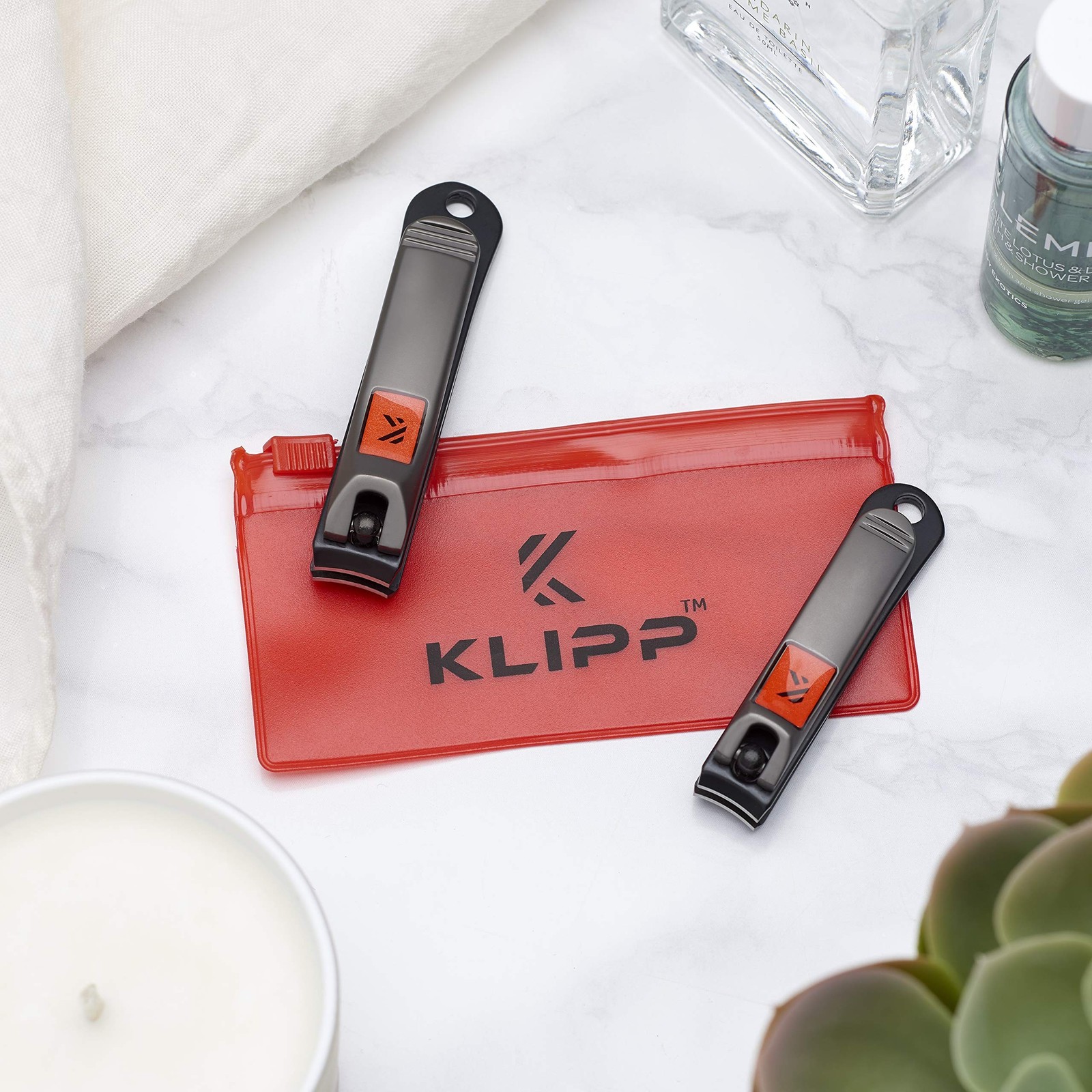 Nail Clipper Set for Men and Women, KLIPP Arched Zinc Alloy Nail Clippers wit…