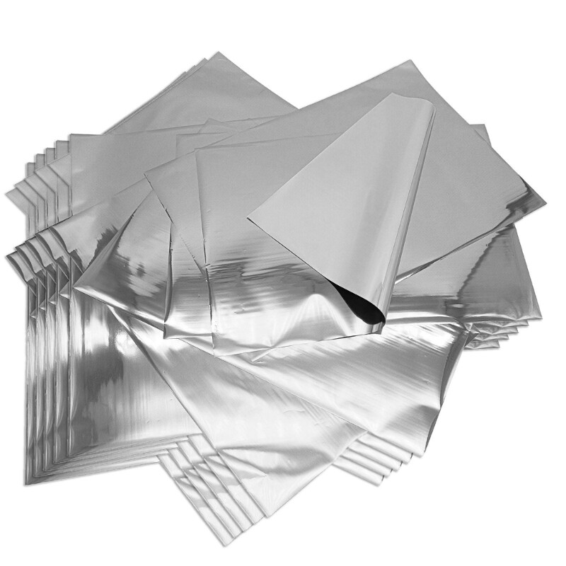 50 Sheets Reactive Foil Transfer Hot Foil Stamping Papers for Cards Scrapbooking