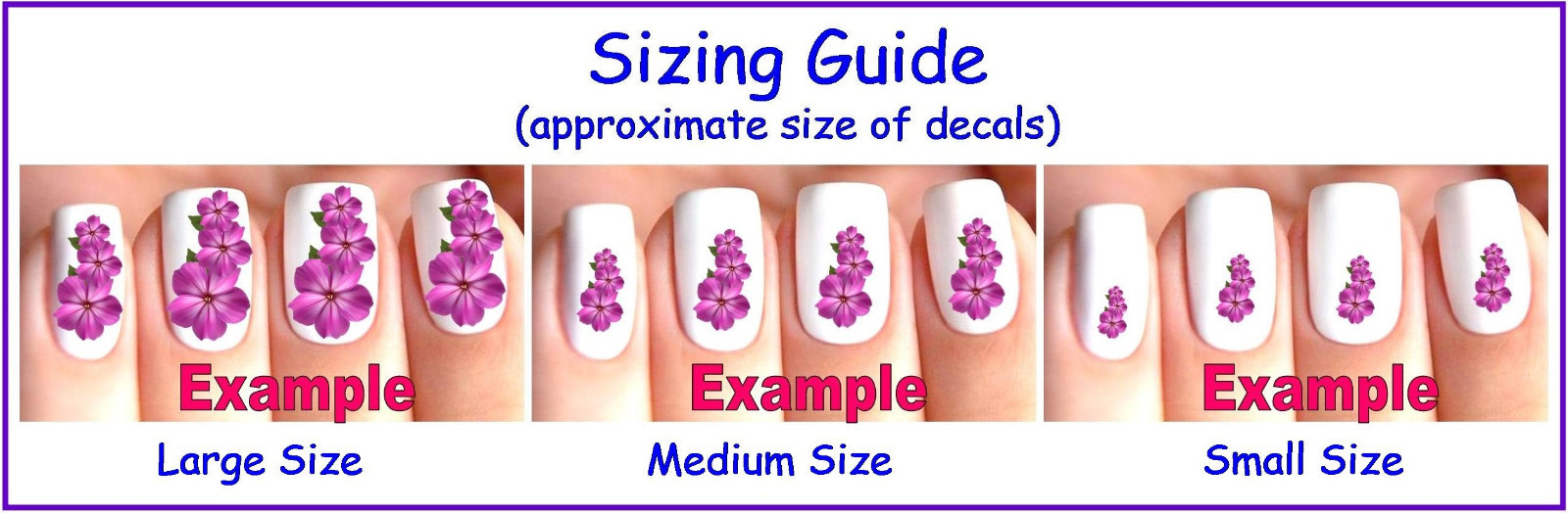 Set Of 12, 60 OR 120 x Nail Art Decals CUSTOM MADE Your Own Image Personalised