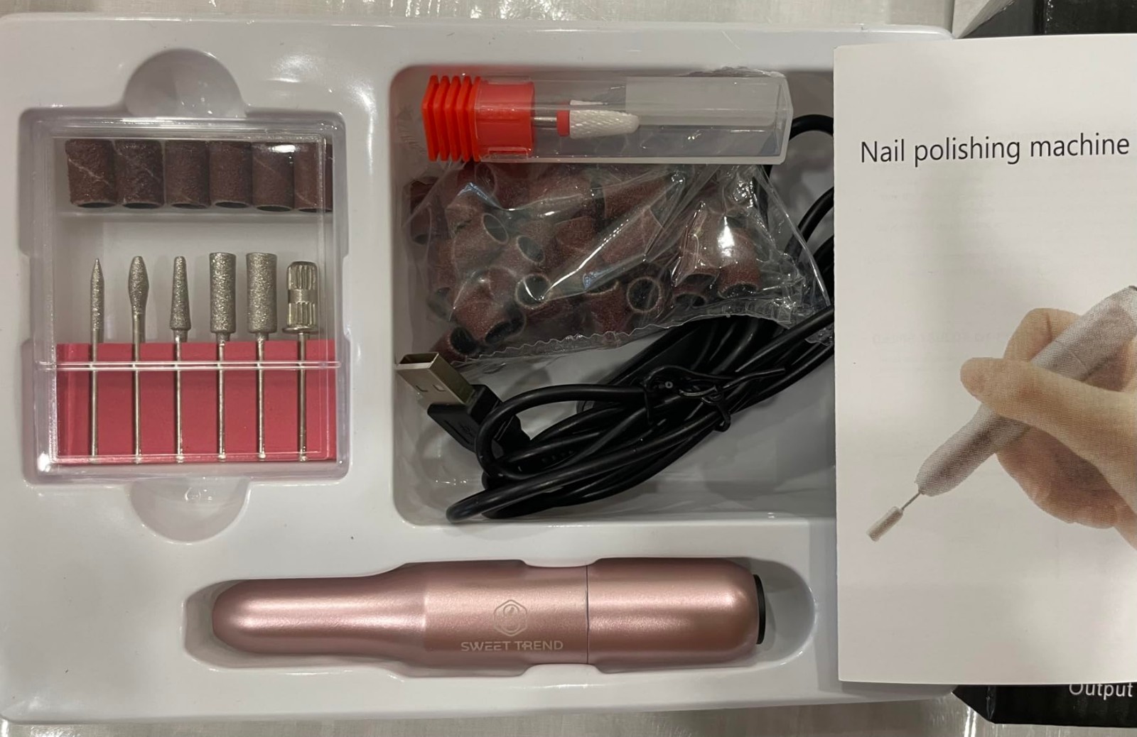 Acrylic Nail Kit with Drill: 20g Clear White Pink Acrylic Powder and Liquid Begi