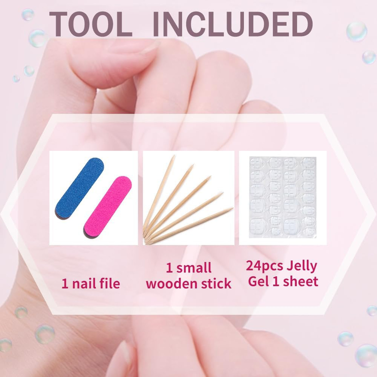 Handmade Press On Nails 10PCS Almond Fake Nails Short 3D Acrylic Cherry Heart