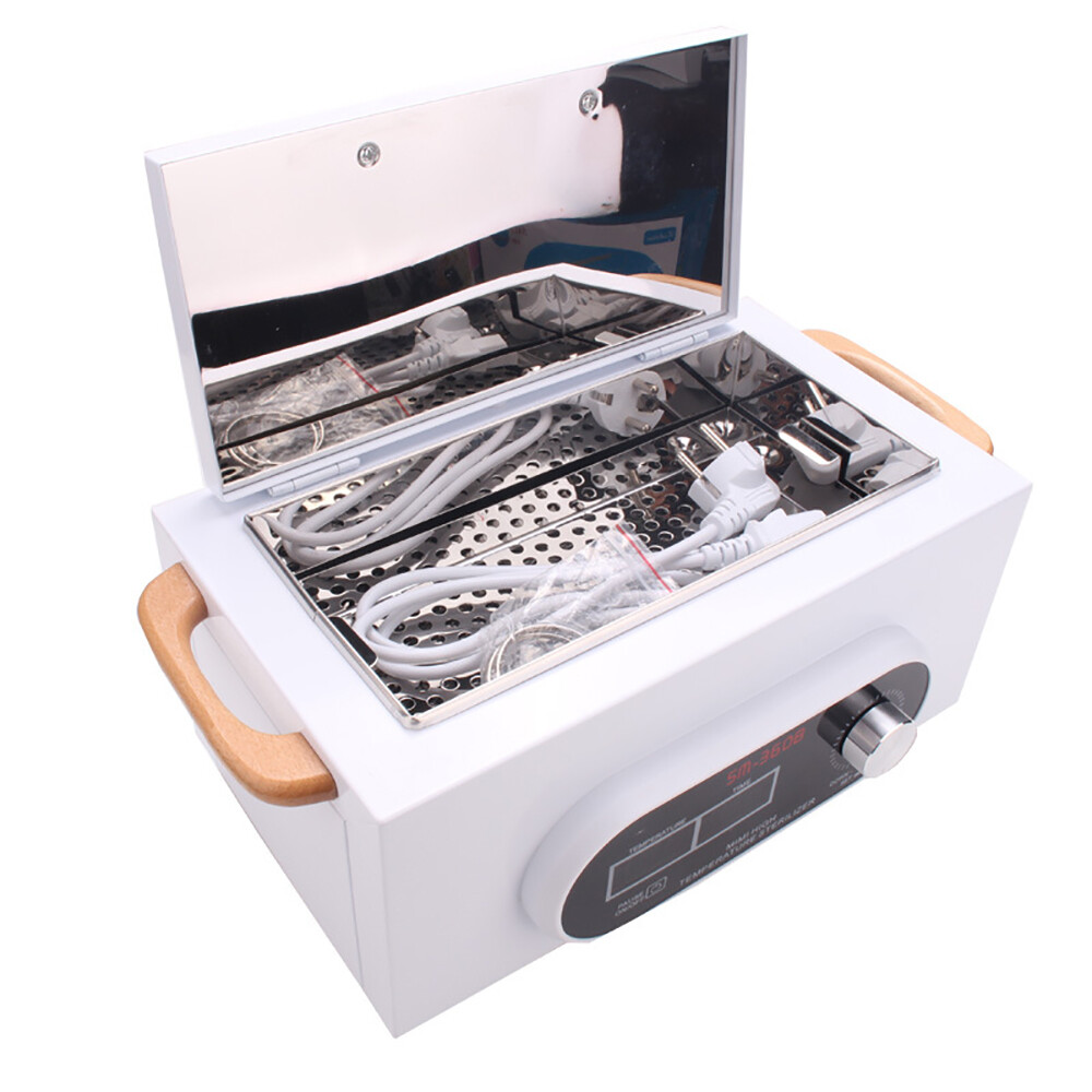 LCD High Temperature Disinfection Cabinet Medical Nail Tool Sanitizing Box New